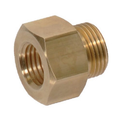 Redukcinis adapteris, žalvarinis, vidinis/vidinis, M14x1.5-3/8 18NPTF I00088