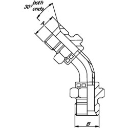 Alkūnė su sriegiu M/M 3/8 BSP MM4506B