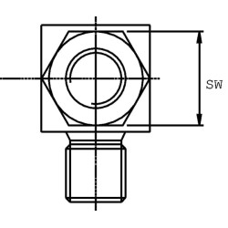 Kompaktiška alkūnė M/M 3/8 BSP MM9006K