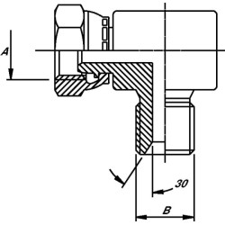 Alkūnė 90° 3/8-1/4 BSPT MMV900604BT