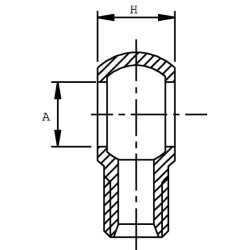 Srieginė banjo 1/2 BSP - 12L DBBMS0812L