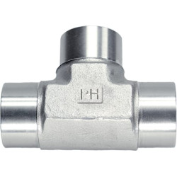 T formos adapteris 3/8" BSP nerūdijančio plieno TBBB06SS