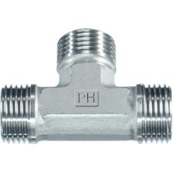 T formos adapteris 3/8" nerūdijančio plieno T06MSS