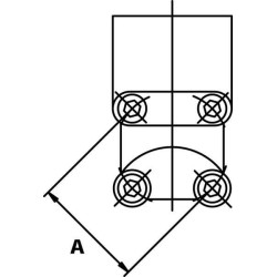 Flanšas kampinis 3/8 1GQ06