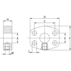 Flanšo matavimo taškas SAE D403G14