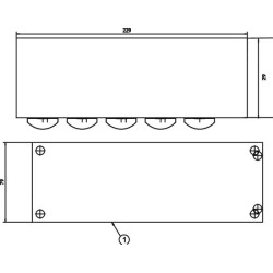 Grįžimo blokas 5x3/4" 1x1"1/2 KRVB005