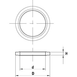 Sandarinimo žiedas SAE 1 OVP3106