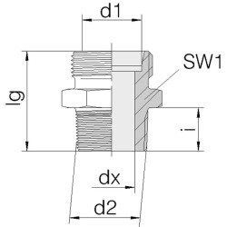 Jungtis 12L 1/4NPT GES12L14NPT