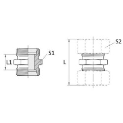 Tiesus adapteris (be M/R) 28L GS28L