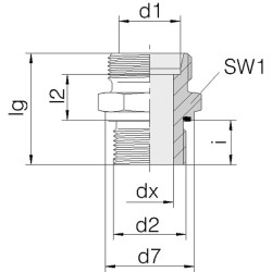 Jungtis 6S M12 GES6SM12WD
