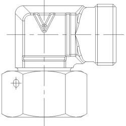Pasukama alkūnė 90° M24x1.5 16S EWSD16S