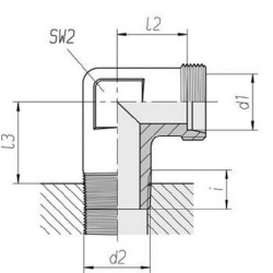 Kampinis srieginis sujungimas WES12SM18