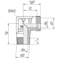 Kampinis srieginis sujungimas WES10SM16