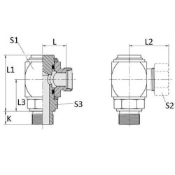 Pasukama bandža 10S R3/8 DGWEV10SR38