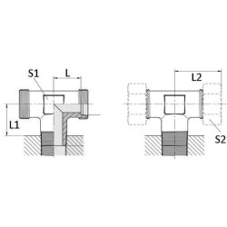 T formos jungtis 4LL R1/8 TEV4LLR18