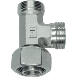 T formos jungtis, reguliuojama, 12S, nerūdijančio plieno, ELS12SSS
