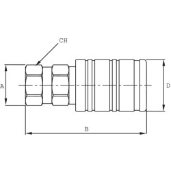 Movinė 1/2" NPT 3CPV12NPTF