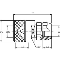 Hidraulinė jungtis SKSM12A06