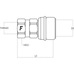 Jungiamoji įvorė CVC0802215F