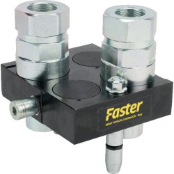 „Multifaster“ DN20-2 x 3/4" BSPP judančios dalies kištukas 2P510234GMC