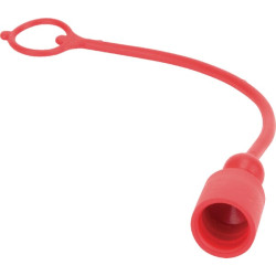 Raudonas PVC dangtelis ANV kištukui TFA38R