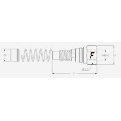 Kasetės dydis 1/2 moteriškas KIT2FNB1212SF