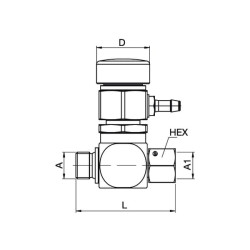 Apsauginis vožtuvas 3/8 BSP, Tema TA38TE
