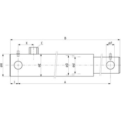 Cilindro EPL30-350/454 pagrindas EPL30350ST