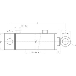 Cilindro D50-100-500 CB serija D50100500CB