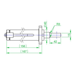 CW10 greito atleidimo cilindras CWP10CD40