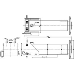 Stovo domkrato cilindras 85-250, su greito fiksavimo funkcija SP85250CS