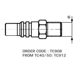 Teleskopinis cilindras TC 3052 su rutuline galvute TC3052