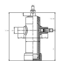 Teleskopinis cilindras 2020 skylė strype TC2020F