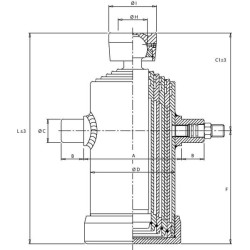Teleskopinis cilindras 7052 S TC7052