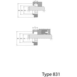 Valytuvo strypas ASU 14x20.6x3.8/5.3mm ASU1420638