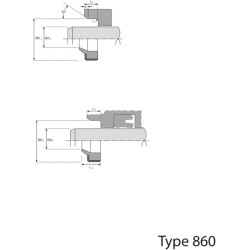 Valytuvo strypas ASM 36x46x5/7mm ASM364657