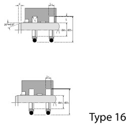 Štangos sandariklis 135.1x120x6.3mm Hallite SAS120135163