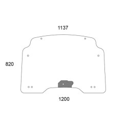 Case - IH Farmall 105U Pro 47358037N Viršutinis priekinis langas