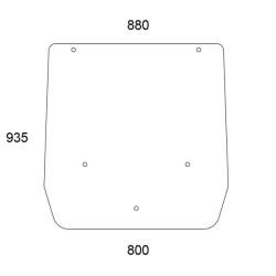 Case - IH Farmall 105U Pro 84600198N Viršutinis galinis langas