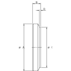 Cilindro galinis dangtelis C25/32 PC25, kiaurymė 40, DC3904001