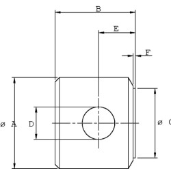 Galinis dangtelis + skylė d.25.25 D70 DC39BEVD070B