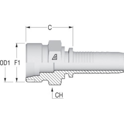 Įdėklas DN13-M24x1.5-16S PS1316