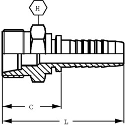 Įdėklas DN06-M20x1.5-12S PS612