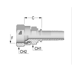 Įdėklas DN08-M16x1.5 PGK816