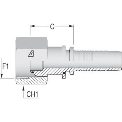 Įdėklas DN08-1/4 BSP PF84