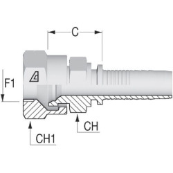 Įdėklas DN20-3/4 BSP PFK2012