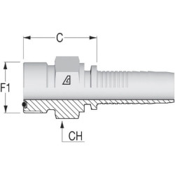 Įdėklas DN20-1" ORFS PCV2016