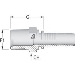 Įdėklas DN40-1"1/2 NPT PE4024