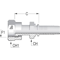 Įdėklas DN10-11/16 ORFS PAV1011