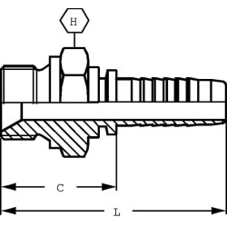 Įdėklas DN10-1/2 BSP dėžutė 25 vnt. PN108P025